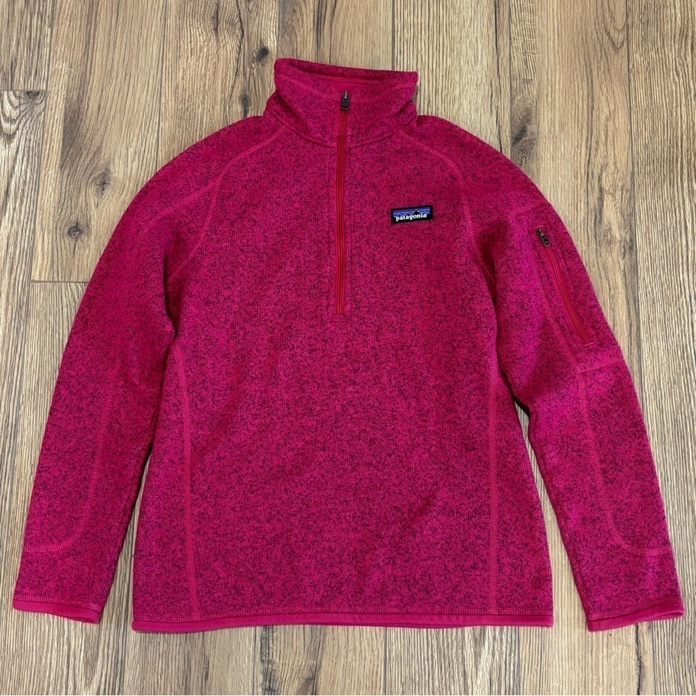 Patagonia Women's Better Sweater Magenta 1/4 Zip Pullover Size XS